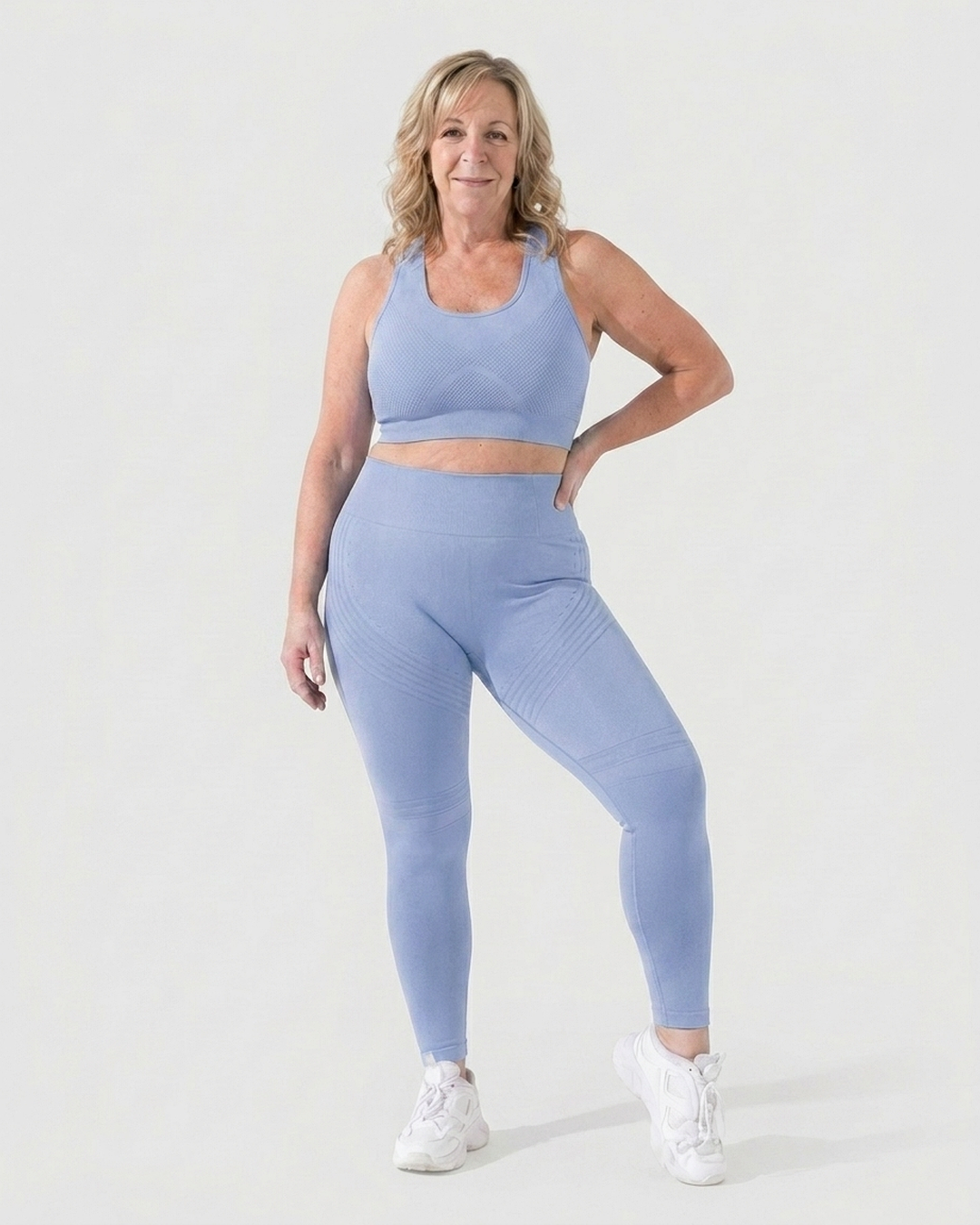 VELORA legging Light blue — front